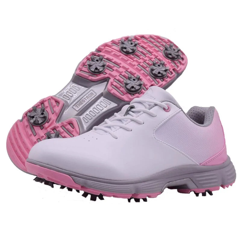 New Waterproof Women Outdoor Spikes Golf Sneakers