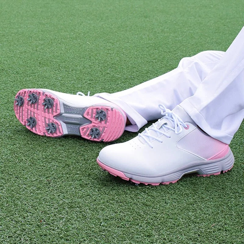 New Waterproof Women Outdoor Spikes Golf Sneakers